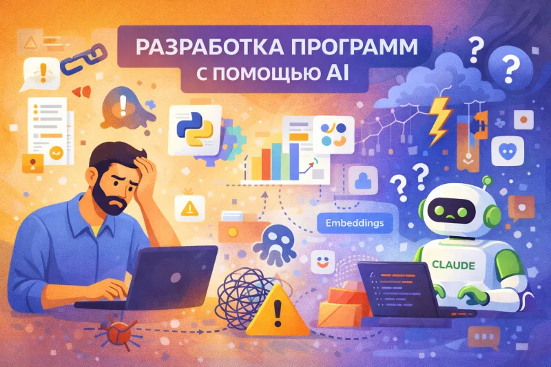 Разработка программ с помощью AI: реальные подводные камни и личный опыт