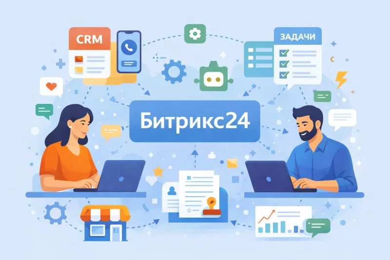 Битрикс24 для бизнеса: автоматизация продаж и процессов без программиста